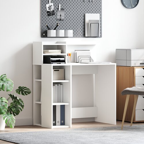 vidaXL Stol sa skladištenjem Bijeli 90x48x101.5 cm Konstruirano drvo Cijene