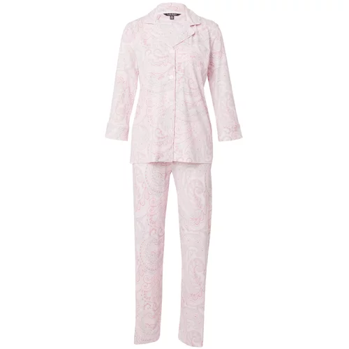 Polo Ralph Lauren Pižama siva / pitaja / staro roza
