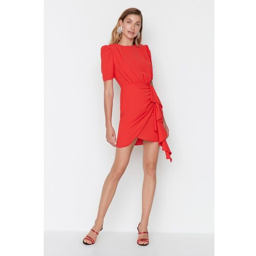 Trendyol Red Ruffle Detailed Dress Slike