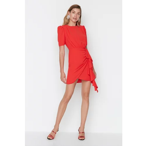 Trendyol Red Ruffle Detailed Dress