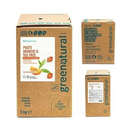 Greenatural sredstvo za pranje posuđa - naranča i čajevac - 5 kg