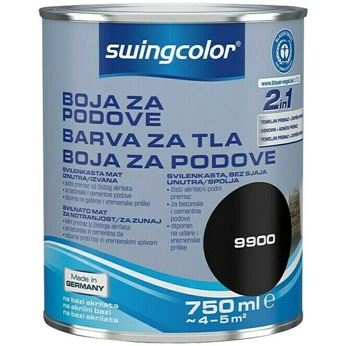 SWINGCOLOR Boja za pod (750 ml, Bijele boje) Cijene