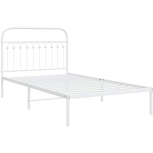  okvir za krevet s uzglavljem bijeli 107x203 cm Slike