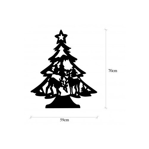 Wallity XMASBLACK 024 Zidna dekoracija Slike