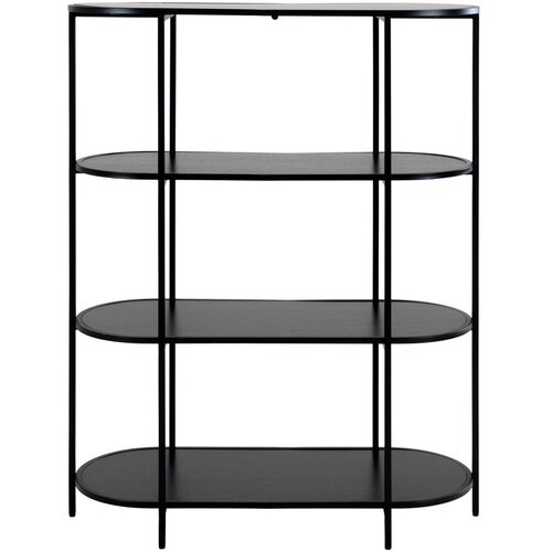 House Nordic Crna polica za knjige 36x111 cm Vita - Slike