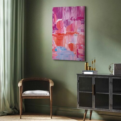  Slika - Colorful Contrasts - Energetic Color Transitions in Shades of Pink 80x120 Cijene