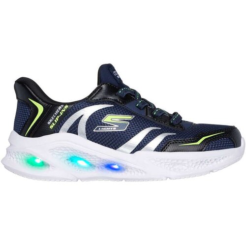 Skechers patike za dečake Meteor-Lights-Brisk-Beams, Slip-Ins, 403848L-NVBK, Teget Cene