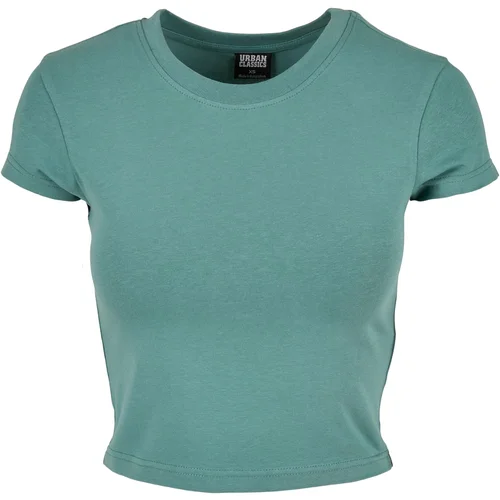 Urban Classics Women's Stretch Cropped Tee Jersey with Pale Leaf