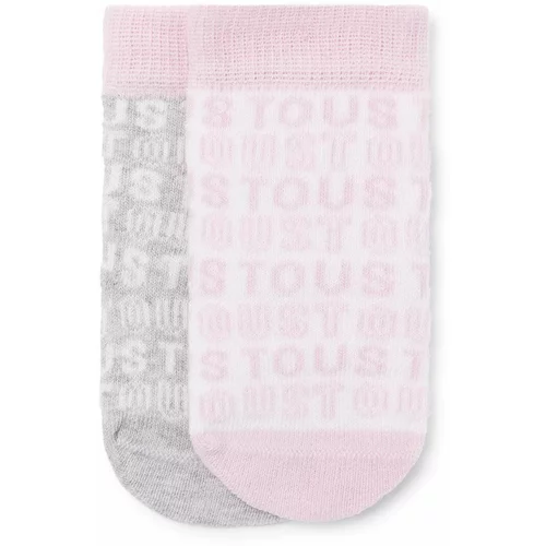 Tous Nogavice za dojenčka 2-pack roza barva