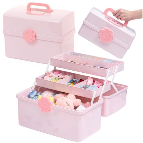  Jewelry Box Cosmetics Accessories Pink 29x16x16cm Cijene