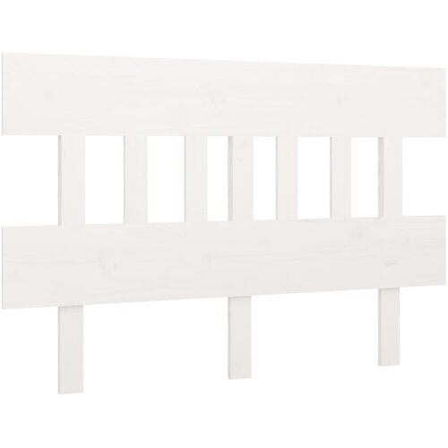  Uzglavlje za krevet bijelo 163,5x3x81 cm od masivne borovine Slike