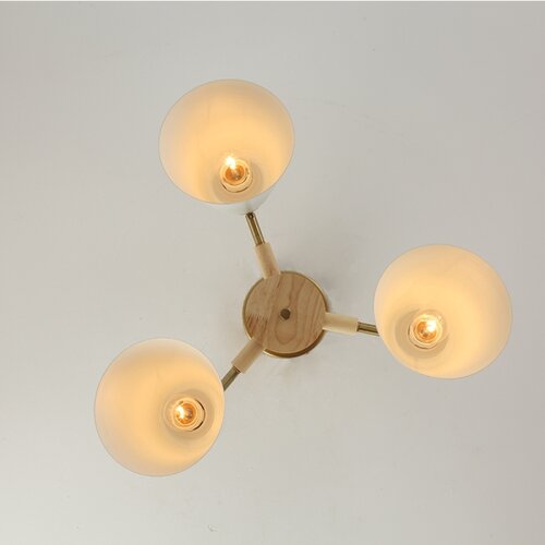 Brilagi plafonski luster lund wood 3xE27/40W/230V prečnik 50 cm drvo Slike