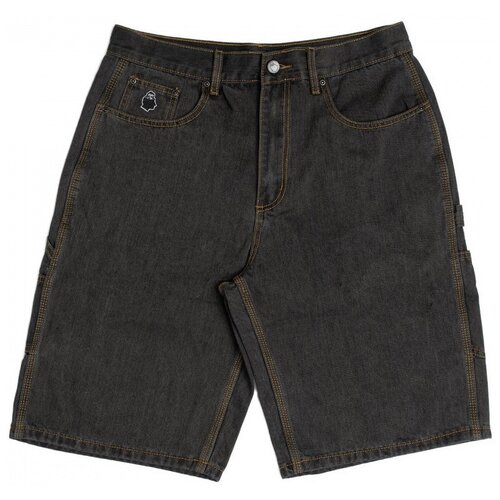 Nonsense Short yeti denim (white stitching) Crna Slike
