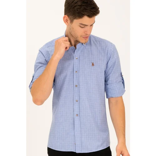 Dewberry G780 MEN'S SHIRT-BLUE