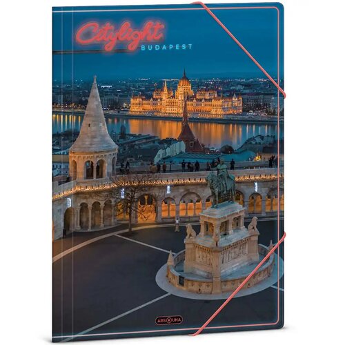 Ars Una Citylight Budapest A/4 gumijasta mapa Cene