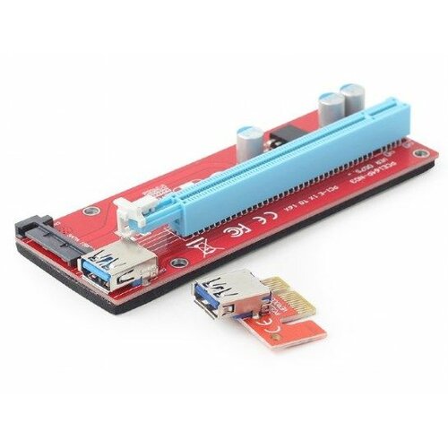 Gembird RC-PCIEX-05 PCI-Express riser add-on card, SATA power kontroler Slike
