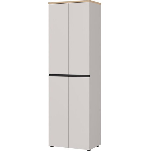 Germania Sivo-bež/v svetli naravni barvi garderobna omara 59x194x41 cm Cormano &amp;ndash; Slike