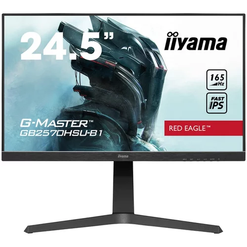 Iiyama Monitor 24,5" ETE Fast IPS Gaming, G-Master Red Eagle, FreeSync Premium, 1920x1080@165Hz, 400cd/m², 1100:1, HDMI, Display