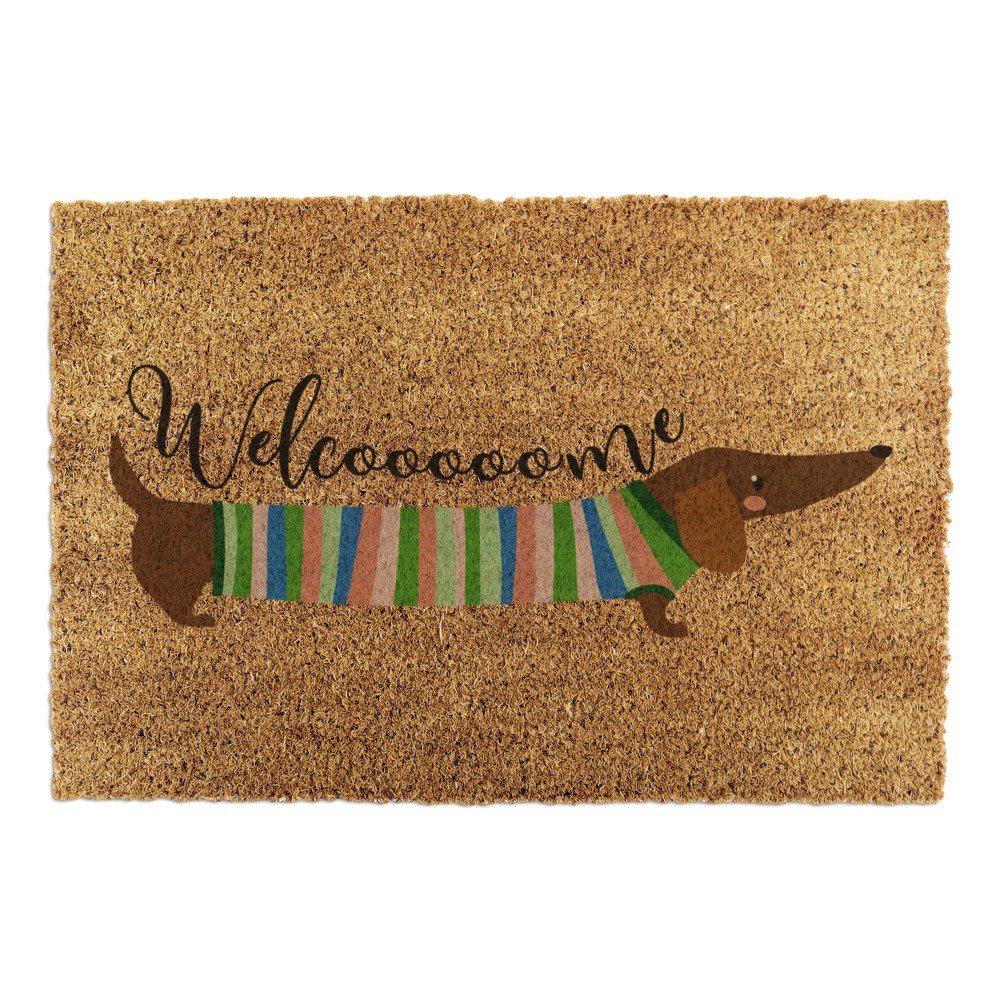 Artsy Doormats Otirač od kokosovih vlakana 40x60 cm Welcome Sausage Dog &ndash; Cijene