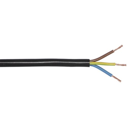 3 izolirani kabel (H03VV-F3G0,75, 5 m, crne boje) Cijene
