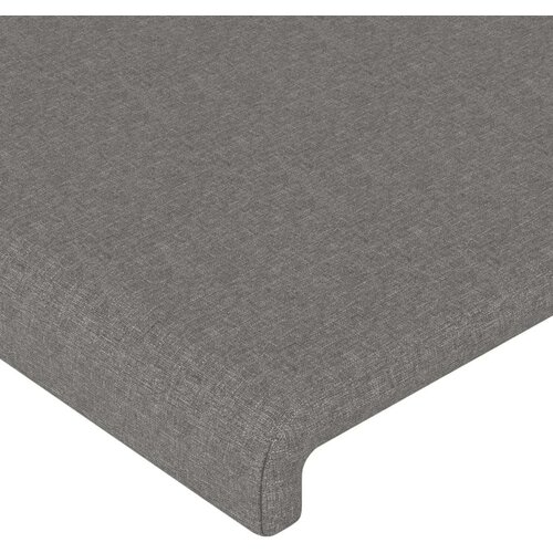  Uzglavlje tamnosivo 200x5x78/88 cm od tkanine Slike