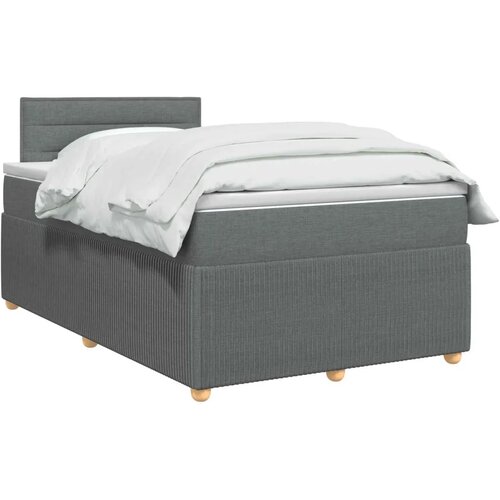  Boxspring krevet s madracem Tamnosiva 120 x 190 cm Tkanina - Tamnosiva 120 x 190 cm Dizajn linija Slike