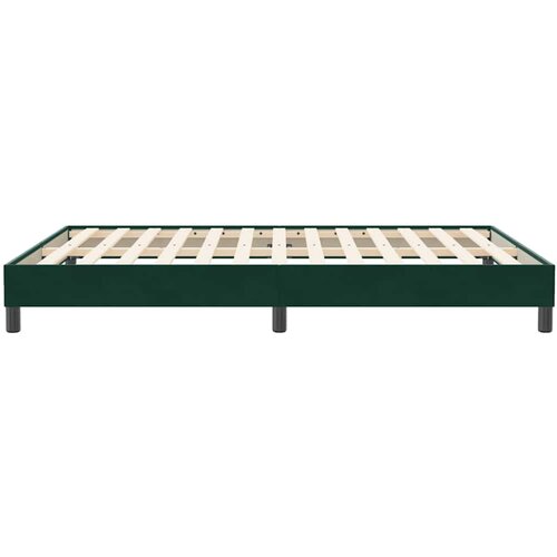 Box Spring krevet bez madraca tamnozeleni 160x210 cm samt Slike