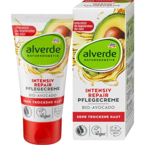 alverde NATURKOSMETIK intensive repair krema za lice – avokado 50 ml Cene