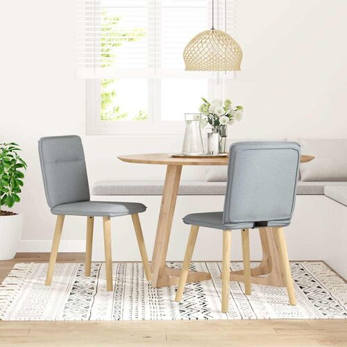 Maison Chic Jedilni stoli - Vzorci stoli 2 kosa svetlo sivo blago A484, (22031898) Slike