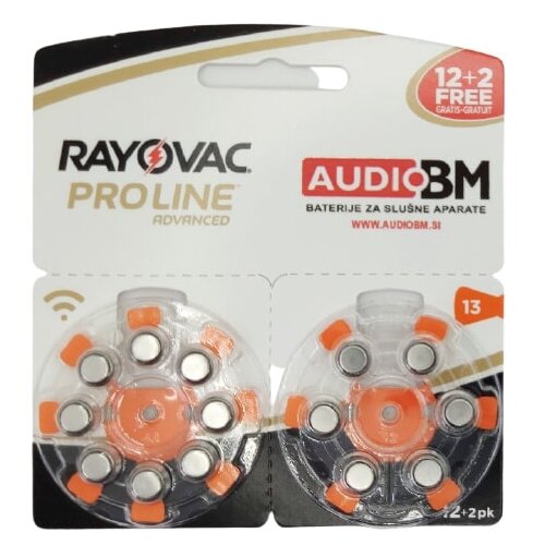  Baterije Za Slu&amp;scaron;ne Aparate Rayovac Pro Line, Tip 13, 140 Kos, Le V Spletni Trgovini Slike