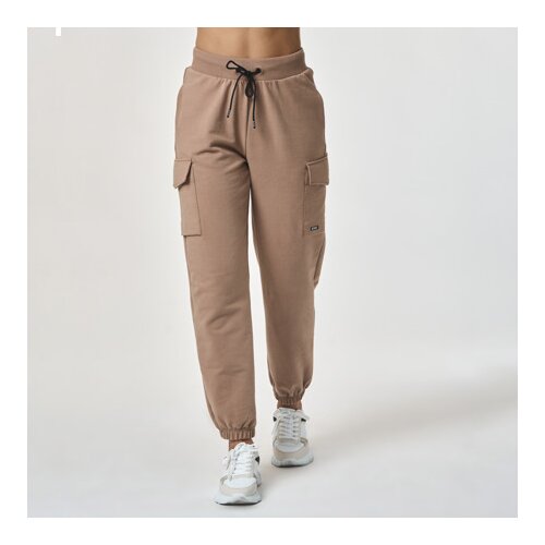 Zoe Anya Sweatpants, Cream Brown - M, (21576088) Cene