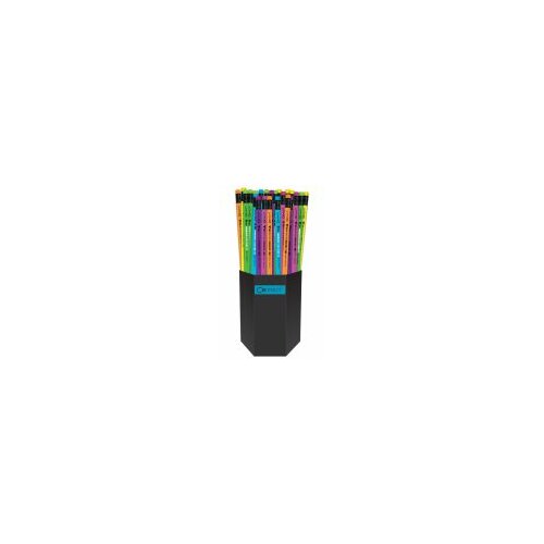 Connect olovka grafitna hb trouglasta s gumicom fluo u čaši 105880 sortirano Slike