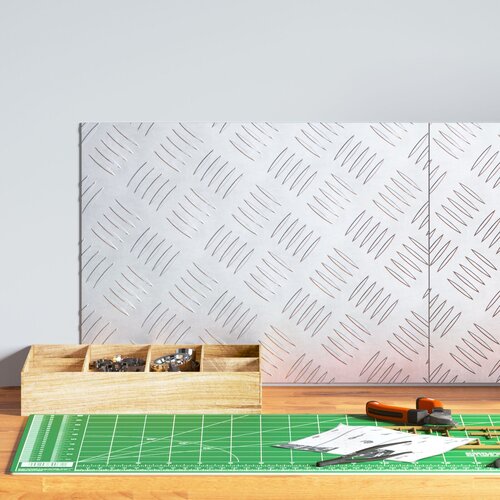 VidaXL Srebrna Aluminij 40 x 30 x 0.2 cm Aluminijasti Stopni &amp;Scaron;čitniki Slike