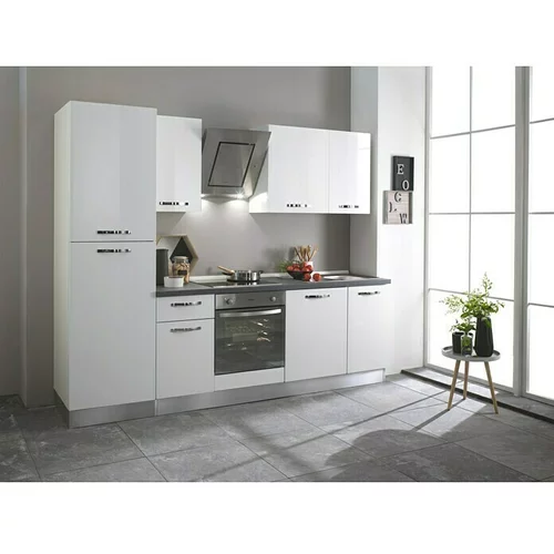 Marinelli Cucine Kuhinjski komplet Laura (Širina: 270 cm, S električnim uređajima, Bijela visokog sjaja)