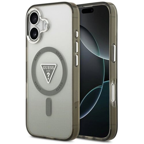  Maska Guess IML Gradient Triangle Logo MagSafe za iPhone 17 siva Cene