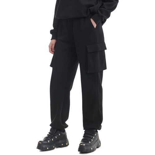 Cropp - Cargo hlače jogger - Črna Cene