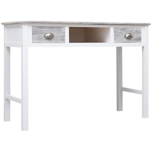  Pisaći stol sivi 110 x 45 x 76 cm drveni Slike