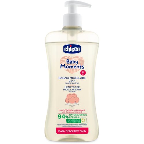 Chicco Baby Moments Sensitive micelarni šampon za tijelo i kosu 500 ml Cene