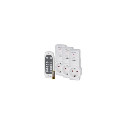 Gembird EG-SSWS3-01 Smart switching wireless socket set, 3 channel, Shuko, 16 A adapter Slike