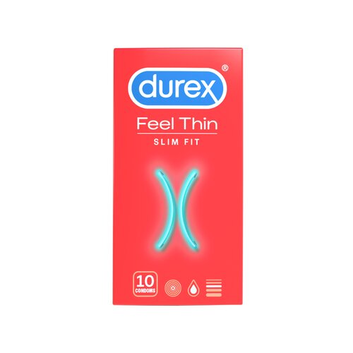Durex Kondomi Feel Thin Slim Fit, 10 kosov Cene