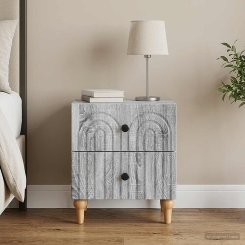  Noćni ormar Siva sonoma 43 x 34,5 x 48 cm Konstruirano drvo Cijene