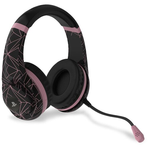 4gamers Ps4 Stereo Gaming Headset Rose Gold Edition - Abstract Black Cene