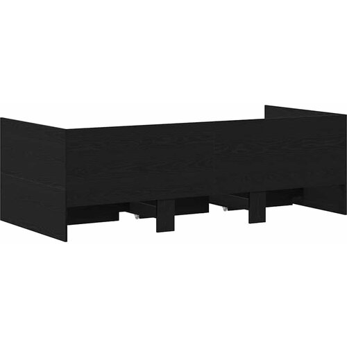  Krevet na dan Crni hrast 90 x 190 cm Konstruirano drvo Slike