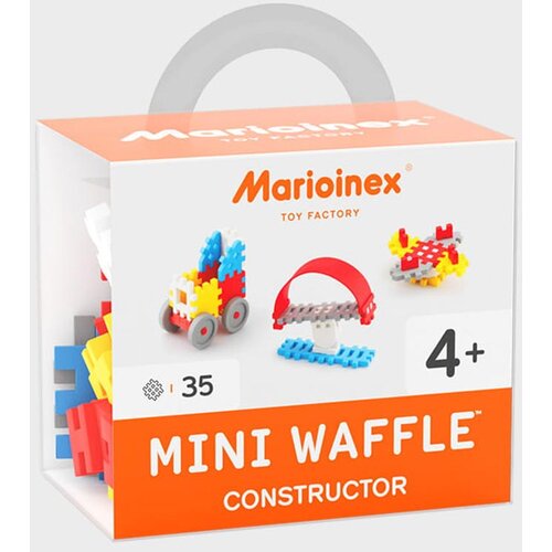 Marioinex Mini Waffle konstruktor 35 kos, moder Cene