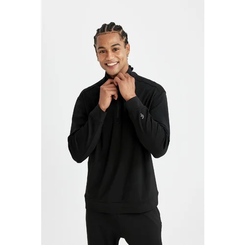 Defacto DeFactoFit Standard Fit Stand Collar Sports Sweatshirt