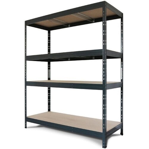 AR SHELVING regal 180 x 150 x 60 cm, antracit, siv, 4 police, 400 kg/polico, 8586002702347 Slike