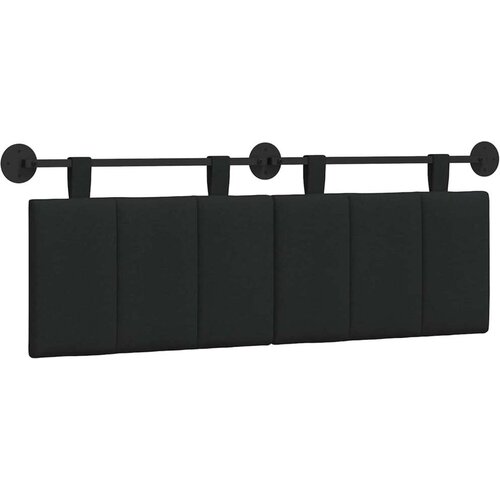  Držeće uzglavlje Zidne Prugasti Crna 150 x 55 x 5 cm tkanina - Crna 140 cm bez LED Slike