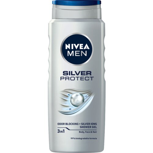 Nivea silver protect gel za tuširanje za muškarce 500 ml Slike