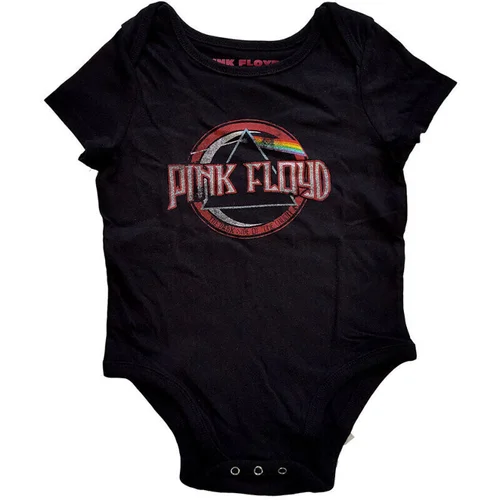 Pink Floyd majica Dark Side of the Moon Seal Baby Grow 6 - 9 Months Črna