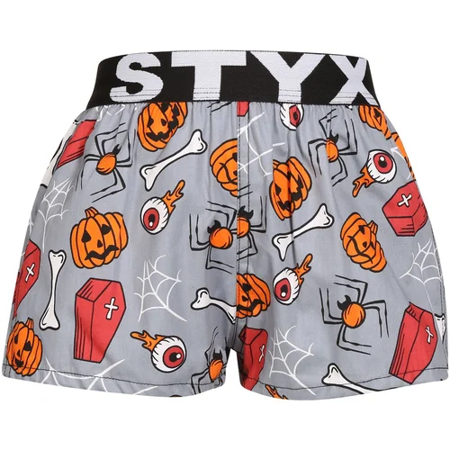 STYX Children's boxer shorts art sports rubber Halloween coffins